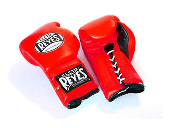 Cleto Reyes 14oz Lace Up Pro Sparring Training Gloves - Red